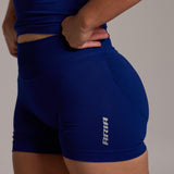 Aura Seamless Shorts - Navy