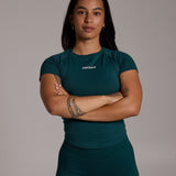 Aura Seamless Baby Tee - Sage