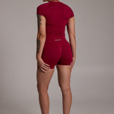 Aura Seamless Baby Tee - Siren