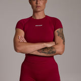 Aura Seamless Baby Tee - Siren