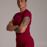 Aura Seamless Baby Tee - Siren