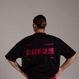 Block Club Tee - Black/Siren