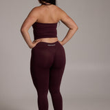 Aura Seamless Halter Tank - Cocoa