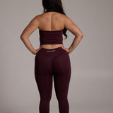 Aura Seamless Halter Tank - Cocoa