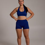 Aura Seamless Halter Bra - Navy