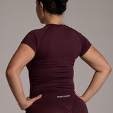 Aura Seamless Baby Tee - Cocoa