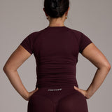 Aura Seamless Baby Tee - Cocoa