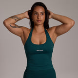 Aura Seamless Halter Tank - Sage