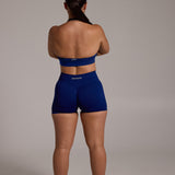 Aura Seamless Halter Bra - Navy