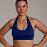 Aura Seamless Halter Bra - Navy