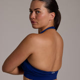 Aura Seamless Halter Bra - Navy