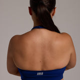 Aura Seamless Halter Bra - Navy