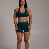 Aura Seamless Halter Bra - Sage