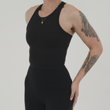 Essentials High Neck Tank - Onyx