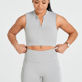 Kyba Crop Bra - Smoke